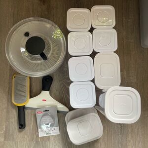 OXO White Kitchen Storage Set with Tools